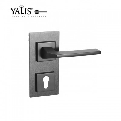 Frameless bathroom shower glass magnetic door lock with handle