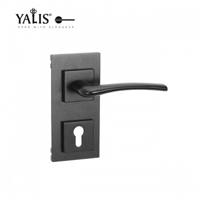 Gold shower glass wood door handle lock for glass door