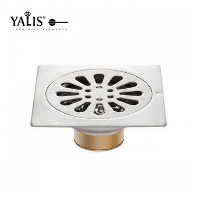 High-end stainless steel bathroom floor drain brass supplier