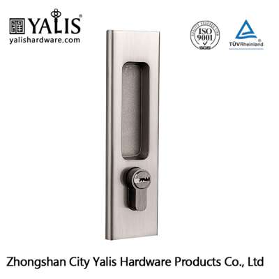 Zinc Alloy Gold Polished Pocket Sliding Wooden Door Privacy Latch Hook Lock