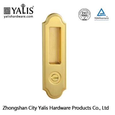 Bedroom Double Door Slide Key Lock With Sliding Latch Hook Euro Profile Cylinder Lock